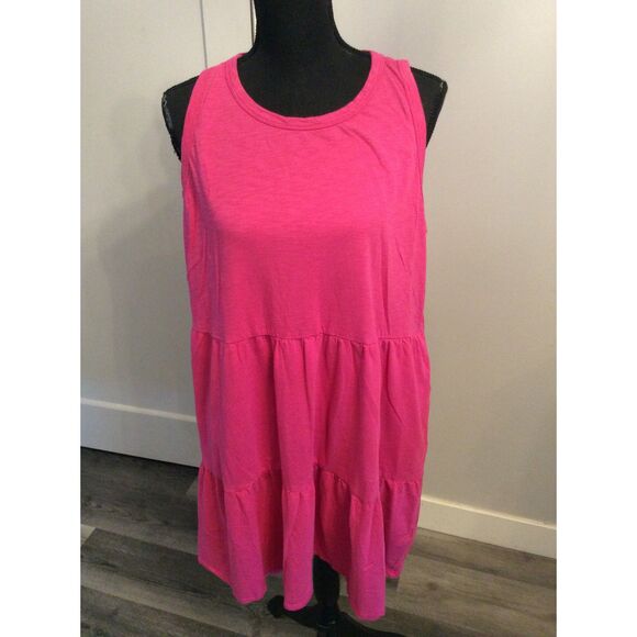 Tiered Plus Size XXL Gap Sleeveless Dress Pockets - Picture 1 of 6